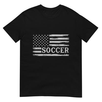 Soccer Vintage Grey Flag Coach Boy Youth TShirt