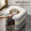 Adult Portable Squat-to-Sit Toilet Converter Chair