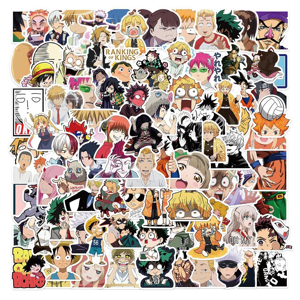 Japanese 100pcs Anime Collection Graffiti Stickers For Notebooks Laptops