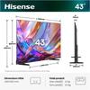 HISENSE 43E7S - TV QLED 43" (108cm) - 4K UHD 3840x2160 - HDR10+ - Smart TV Vidaa - 3xHDMI 2.1 - WiFi