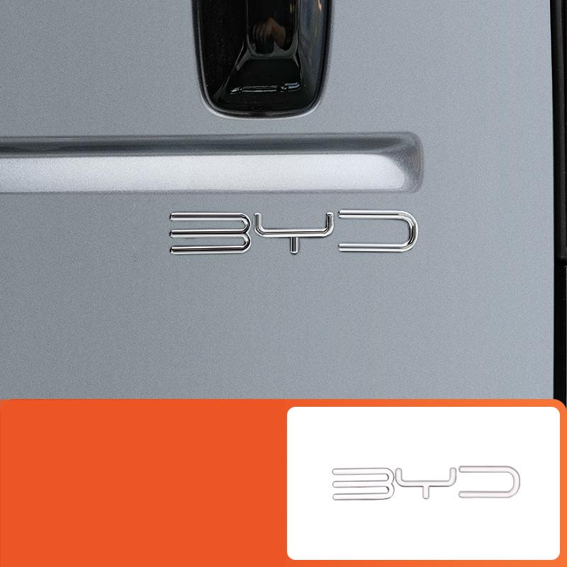 For BYD Leopard 5 2023-2024 BYD Black Warrior Car Logo Personalized Sports Tail Logo Trunk Blackened Sticker Change Decoration