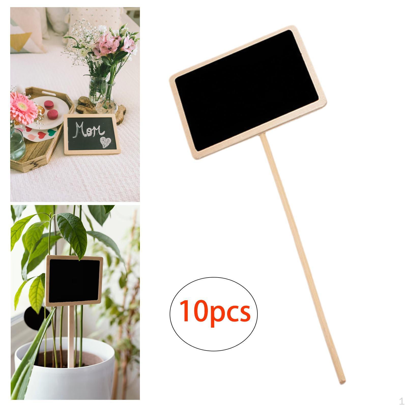 

10 Pack Mini Blackboard Signs for Events And Daily Use 8.8x8x11cm