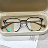 2PCS New unisex round polygon glasses for men women metal frame glasses plain glasses Nearsighted Eyewear Glasses