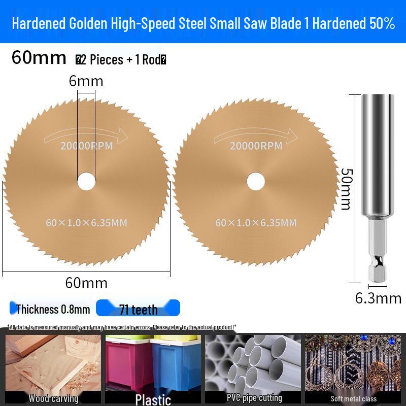 High-Speed Steel Mini Circular Saw Blade for Electric Drill and Grinder