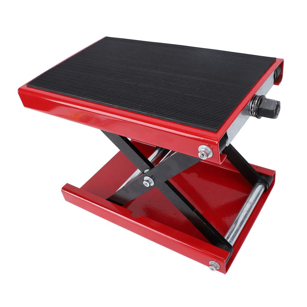 Motorcycle Lift Scissor Jack 3.35 To 13.39in Adjustable Height Foldable 500kg Capacity Motorbike
