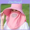 Sun Protection Widebrim Hat For Women With Breathable Cotton Polyester Fabric Summer Sunshade Cap For Gardening And Cycling