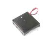AA 4-Cell Battery Holder with Thick Wire Fixing Hole, 4.5V, No Cover