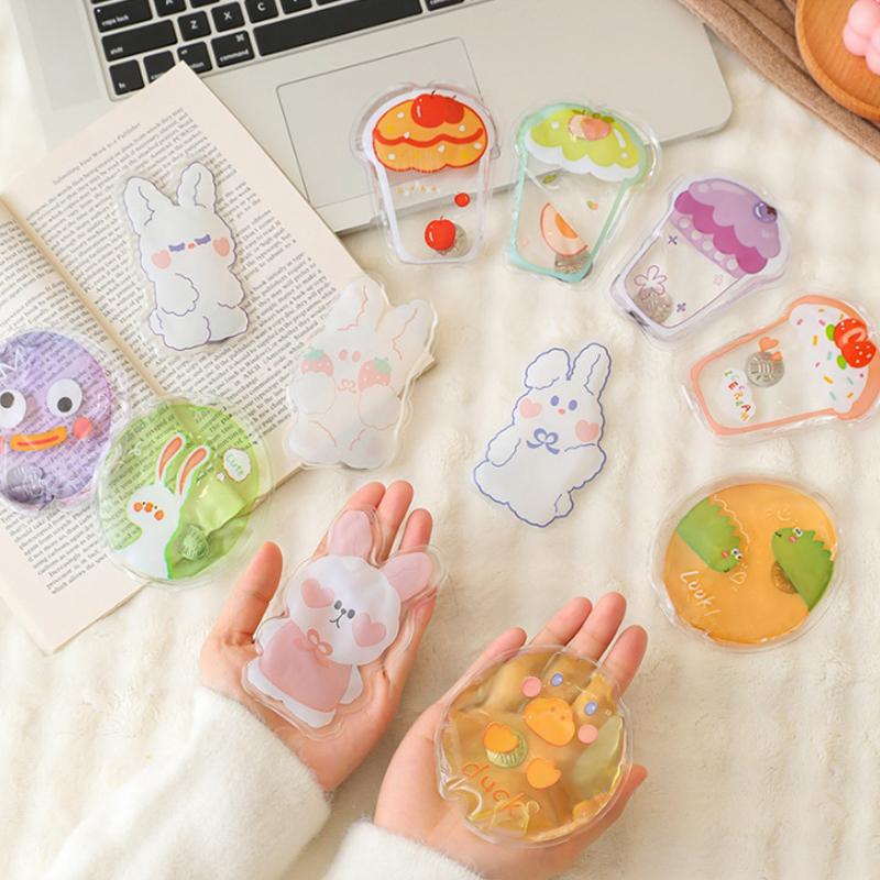 Mini Winter Hand Warmer Instant Heating Cute Gel Hand Warmer Portable Snap Click Pocket Heater Reusable Home Office Outdoor