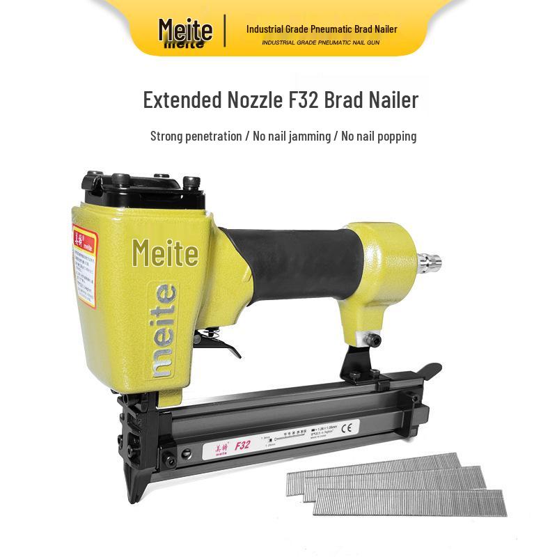 Meite Pneumatic F32 Brad Nailer for Woodworking and Furniture