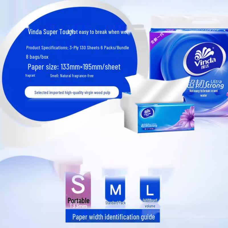 Vinda Super Strong 3-Ply Facial Tissues