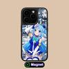 Konosuba Aqua Matte Surface Magsafe Mobile Phone Case for iPhone 17 16 15 14 13 12 11 Air Pro Max Plus Colorful Cover