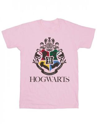 Womens/Ladies Hogwarts Crest Cotton Boyfriend T-Shirt