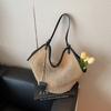 Straw Bag Summer Bag Lazy Wind Woven Large Capacity Shoulder Tote Bag Seaside Vacation Wind Beach Bag