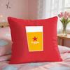EEstrella DammS Wine Cushion Cover Square Short Plush Pillow Case Living Room Sofa Home Decor Funda X