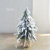 Christmas Tree Mini Pine Tree With Wood Base DIY Home Table Top Decor Christmas Artificial Frosted Sisal Small Trees Party Decor