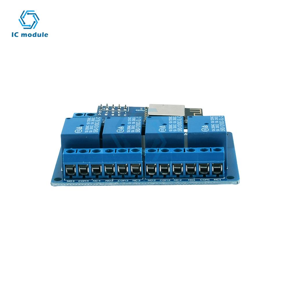 4 Channel 8CH Relay Module 5V 12V High Level Trigger with Optocoupler Isolation Relay Onboard ESP8266 module WIFI relay module