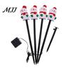 Outdoor Seasonal Atmosphere Lights Christmas Solar Stake Lights, Santa Snowman Tree Figurine Lawn Warm White LED Garden Ornaments Waterproof for