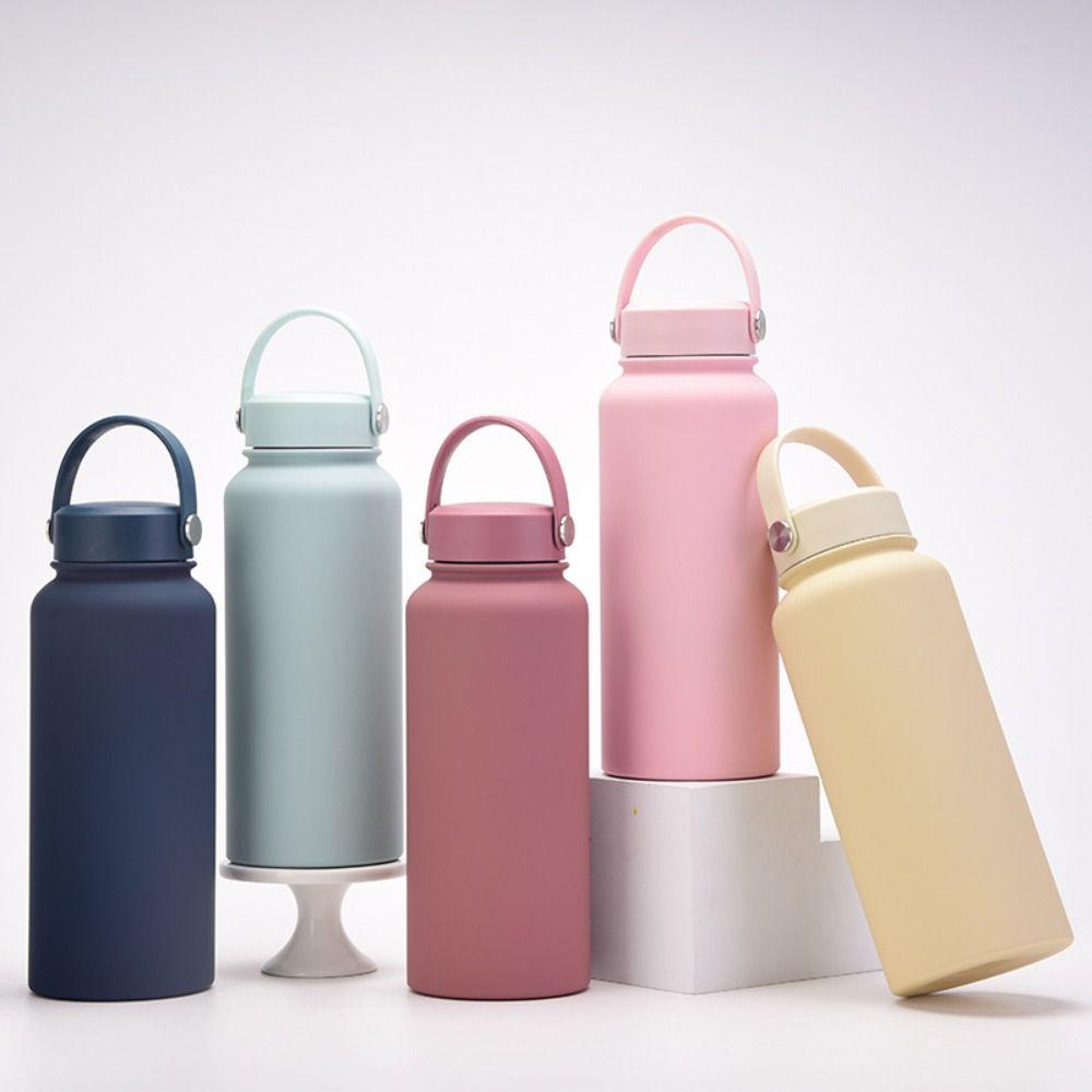 

1L Water Bottles Stainless Steel Vacuum Flasks Leak Proof Sports Kettle Travel Style 7