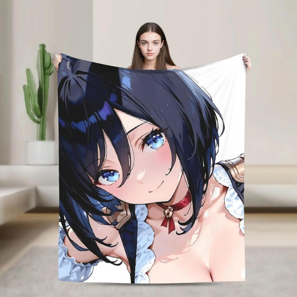 Eishin Flash Uma Musume Pretty Derby Waifu Festive Spotlight Beauty Warm Flannel Throw Blanket for Girls Plush Bedspread Cozy Bl