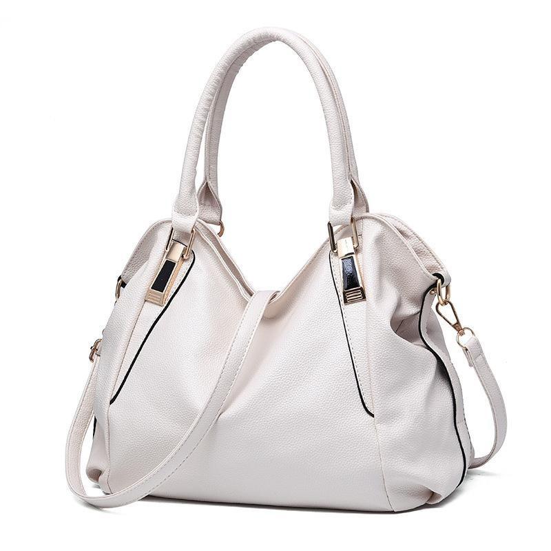 2026 Fashionable Soft Leather Handbag Large Capacity Women's Bag Middle-aged Women's Single Shoulder Messenger Bag