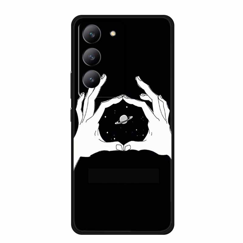 For Redmi 15 Phone Case Fashion Pictures Black Silicone TPU Soft Back Cover Case For Xiaomi Redmi 15 4G 5G Case Redmi15 Bag 6.9"