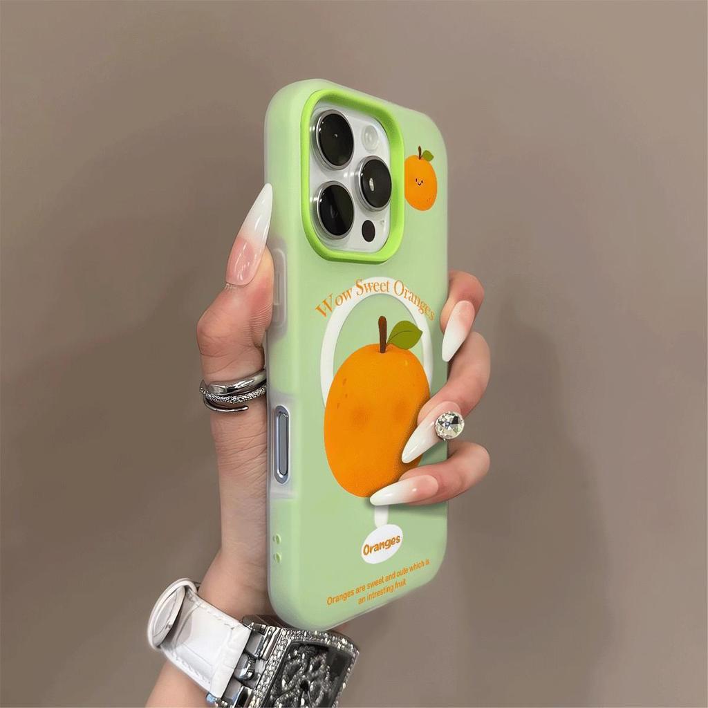 Magnetic Jelly Two-in-one Mobile Phone Case Niche High-end Double-layer Mobile Phone Case Magnetic Cartoon Summer Fashion Trend
