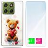 Etui Do Motorola Edge 70 Obudowa Foto Case Plecki Grafika Miś + Szkło