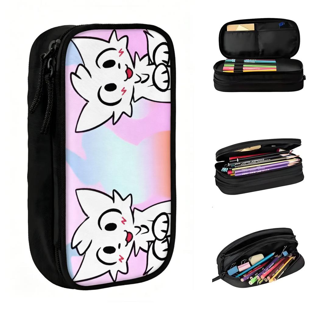 Custom Boykisser Silly Cat Korean Pencil Cases Boys Girls Big Capacity Hot Pencil Pouch Students Stationery