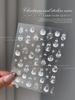 2024 Crystal Diamond Snowflake Nail Stickers - Christmas Tree & Snowman Designs