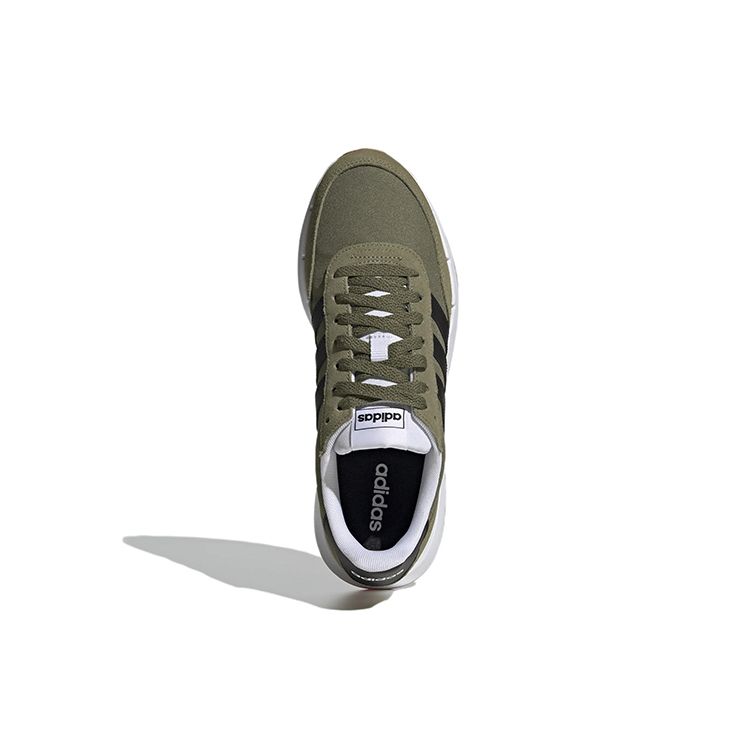 Adidas Neo Run 60s 2.0 Comfortable Fabric Slip-Resistant Durable Low-Top Casual Running Shoes Men Sneakers Green Black GY3703