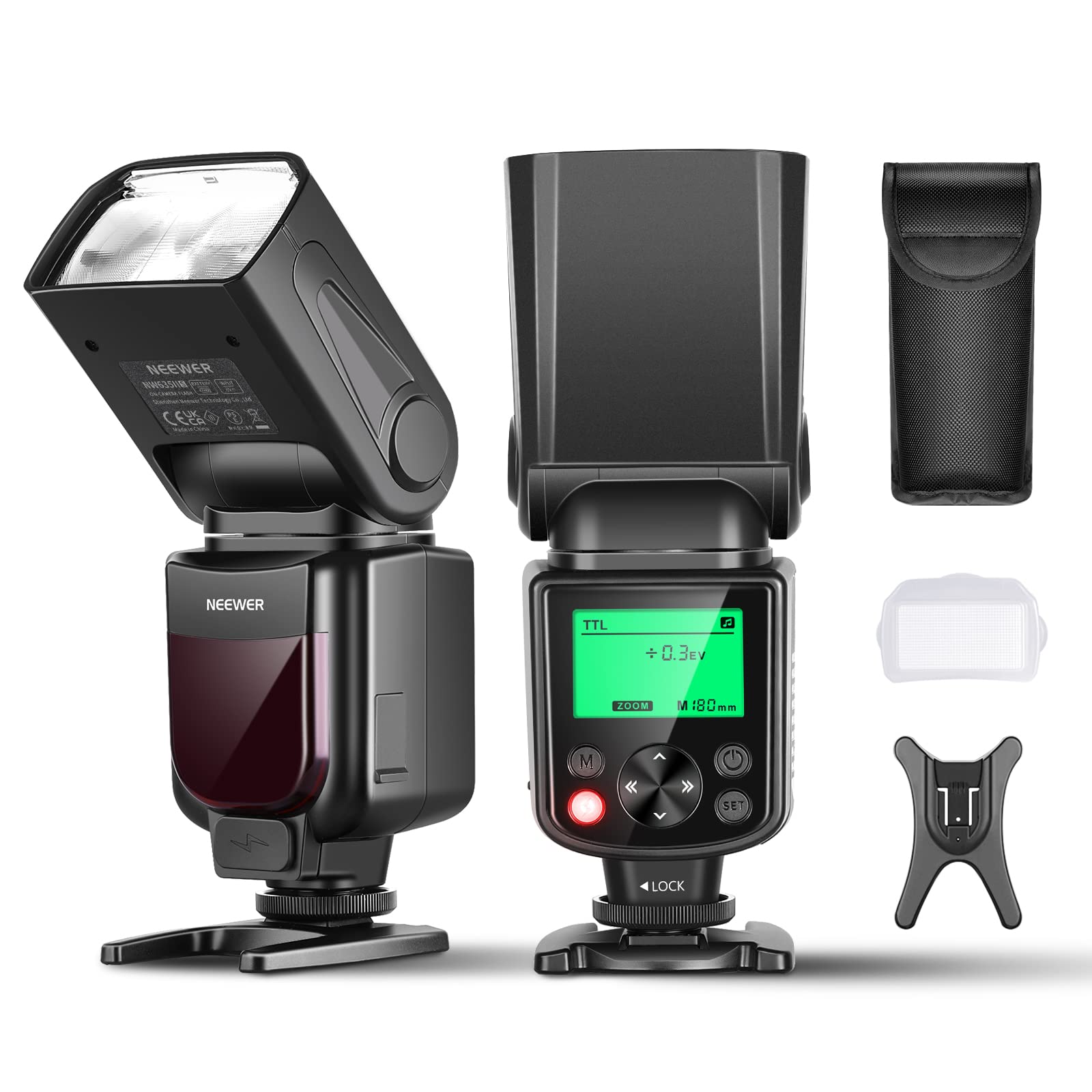 

Вспышка для камеры TTL NEEWER Speedlite с мягким рассеивателем, совместимая с A9 A7R A7R A7 A7R A7S A7 A7S A7R A350 NW635II-S II, A9, V, IV, IV, III, III, III,