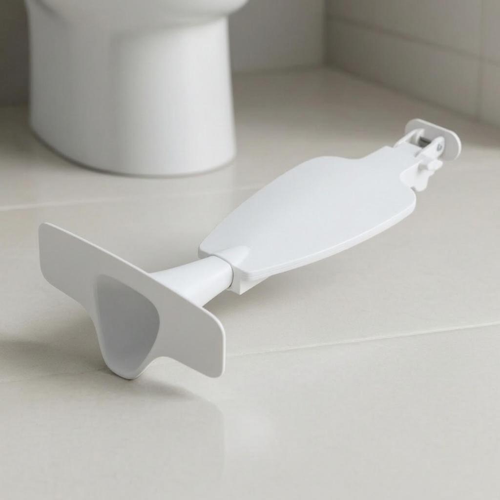 Foldable Toilet Urinal Attachment Adjustable Male Drill Restroom Accessory for