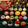 Christmas Party Favors Merry Dumpling Gift Box, Xmas Advent Calendar with Stress Countdown Box Relief Squeeze Toys, 24 Days Steamed Bun Toy