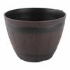 Imitation Wooden Plant Pot PP Resin Flower Pot Imitated Wood Planting Planter