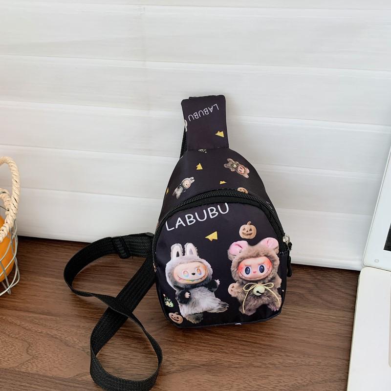 Tecknad Crossbody Bröstväska för Flickor: Nytt modernt myntfodral