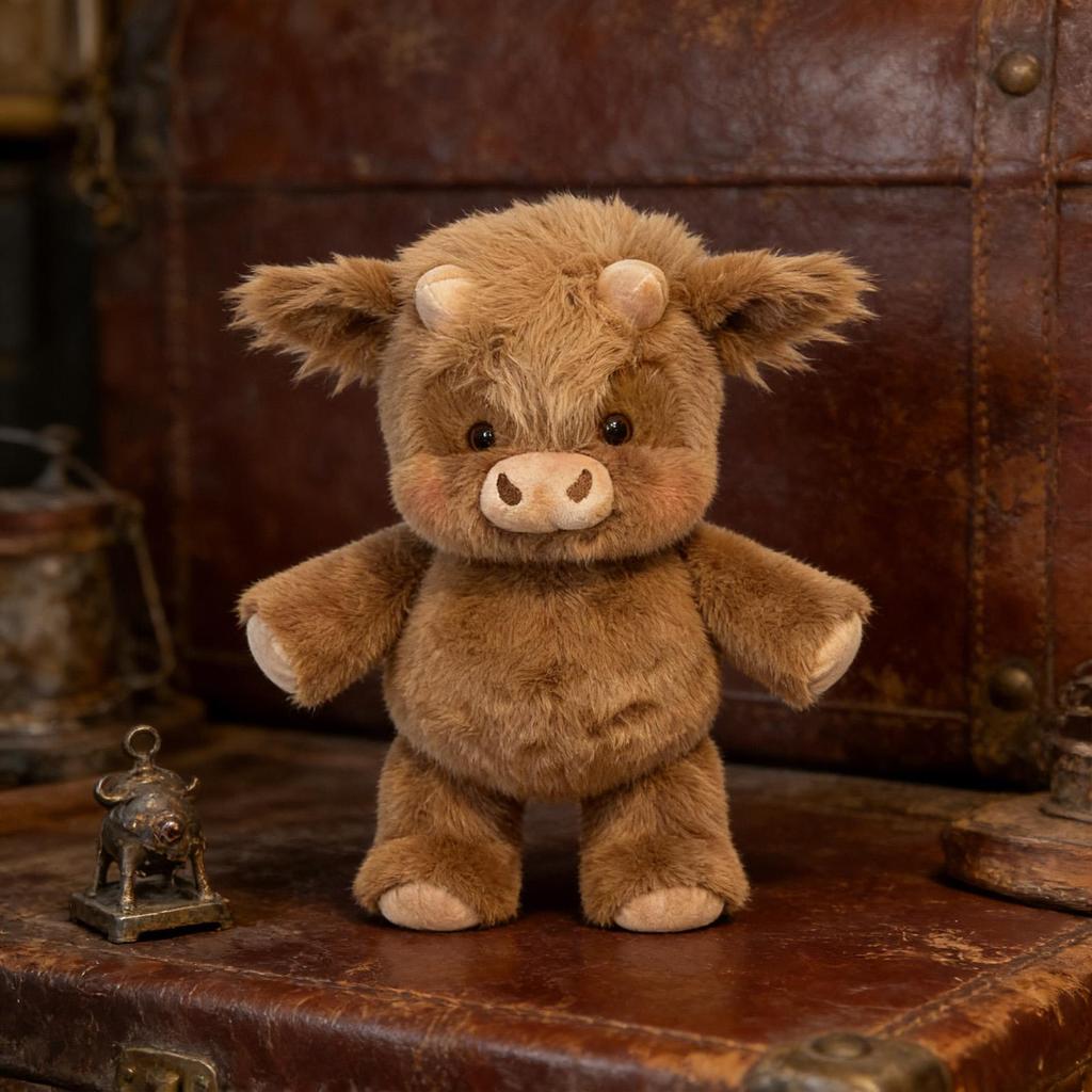 45Cm Charming Highland Cattle Soft Plaything Huggables Cow Padded Beast Made Alongside Premium Snuggly Fabric, Calming Friend