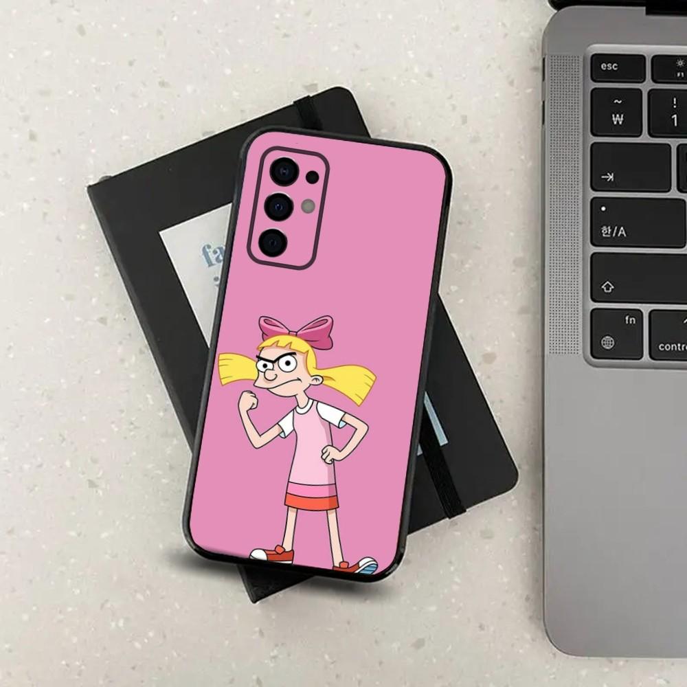 Cartoon Hey Arnold F-Fondos Phone Case For Samsung S24,S21,S22,S23,S30,Ultra,S20,Plus,Fe,Lite,Note,10,9,5G Black Soft Cover