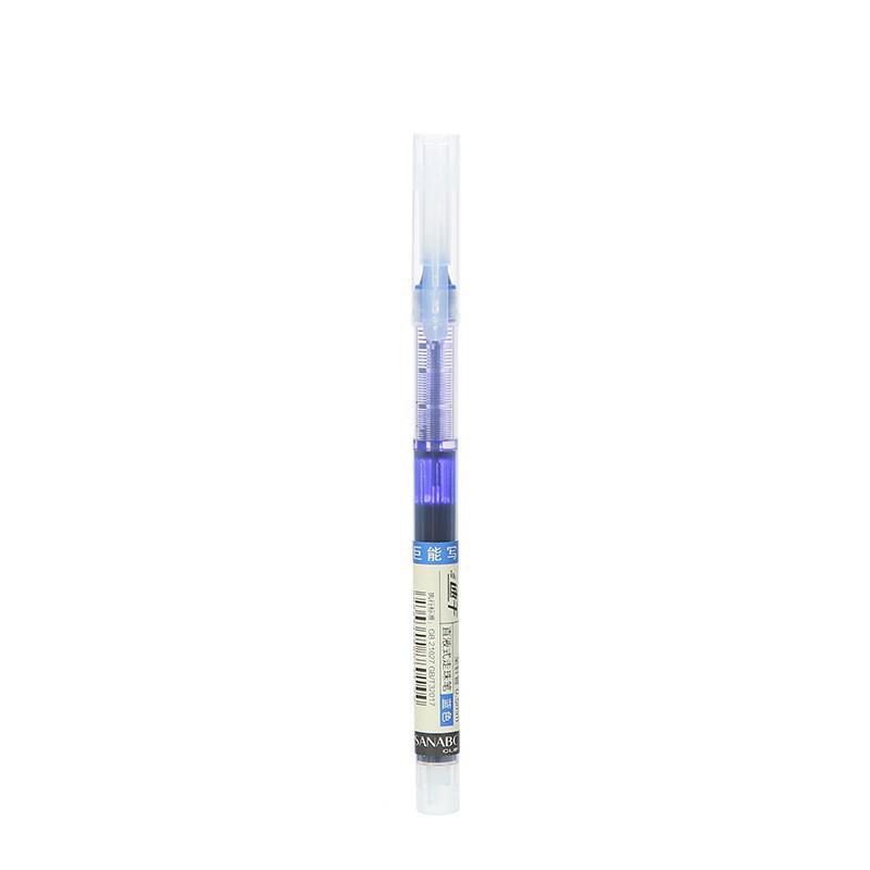 Fast-Drying Red & Black Rollerball Pen, 0.5mm Needle Tip, Large Capacity, Ideal for Office Signatures