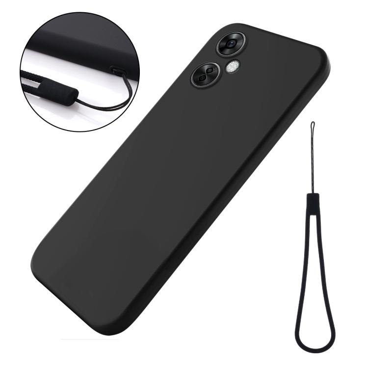 For OnePlus Nord CE 3 Lite Pure Color Liquid Silicone Shockproof Phone Case