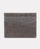 Matt [Slim X Simple] Crocodile Cowhide Card Holder Grey