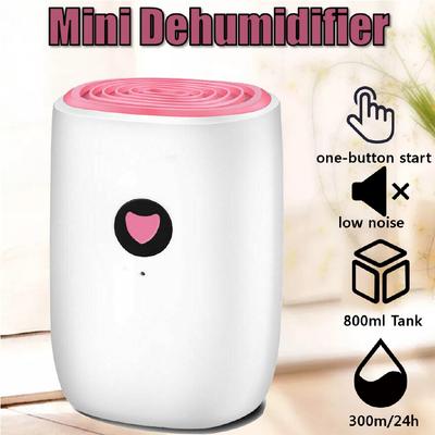 Desumidificador de Ar Elétrico 800ML Mini Desumidificador de Ar Portátil para Casa Display LED Desumidificador de Ambiente Elétrico Máquina Purificadora