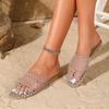 Spring 2026 Women's Breathable Mesh Woven Half Slippers - Casual and Stylish