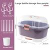 With Cover Nursing Bottle Storage Box Dustproof Baby Bottle Organizer  Outdoor Travel