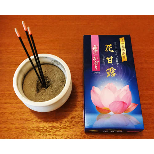 Baikundou Low-Smoke Incense, Flower Ambrosia, Lotus Scent / Made in Japan, Awaji Island, Baikundou Incense, Aromatherapy, Home Use, Practical, Buddhis