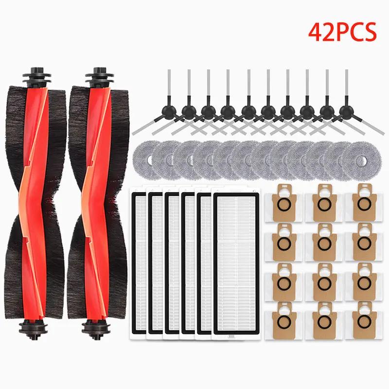 For Xiaomi Robot Vacuum X20 Pro / D102GL Vacuum Parts Accessories Main Roller Side Brush Hepa Filter Mop Cloth Dust Bag