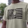 Whiskey Steak Guns Usa Shirt, Backyard BBQ Tee, Bourbon Gifts, Call Me Old Fashioned