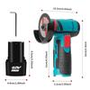 12V 3 Inch Brush Mini Angle Grinder 19500rpm Household Cutting Machine Polishing Machine Lithium Angle Grinder Filling Grinder