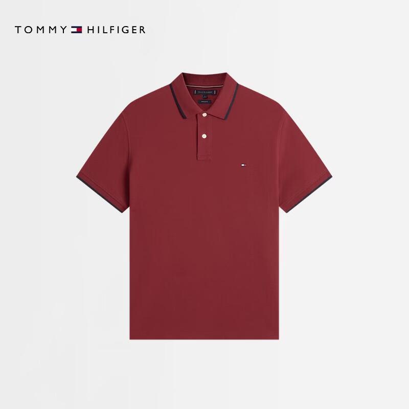 Tommy Hilfiger Men s Pique Polo Shirt with Contrast Trim XL