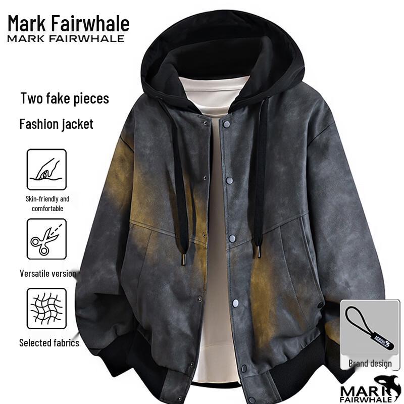 Mark Fairwhale Men's Hooded Casual Jacket