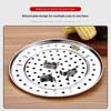 Stainless Steel Steamer Rack Rust Proof Detachable Support Legs For Home Kitchen Steaming Dumplings Vegetables Corn
